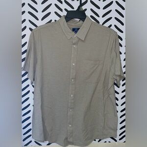 George Men’s Short Sleeve Button-Down Shirt in Light Taupe